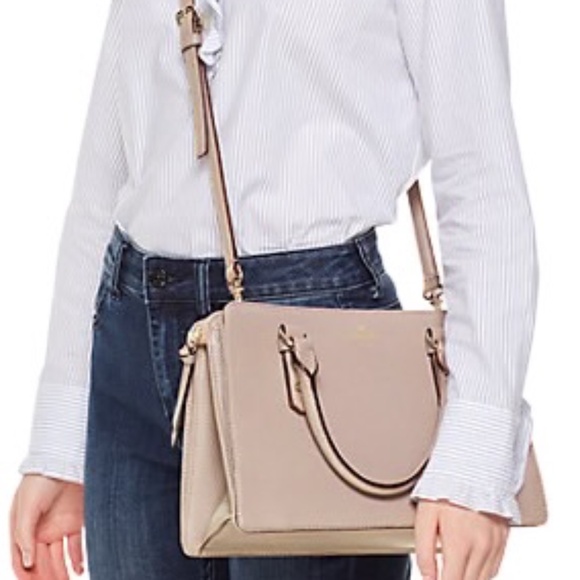 Kate Spade NY Mulberry Street Lise Satchel Crossbody Purse Bag Pebbled Leather - Picture 3 of 16